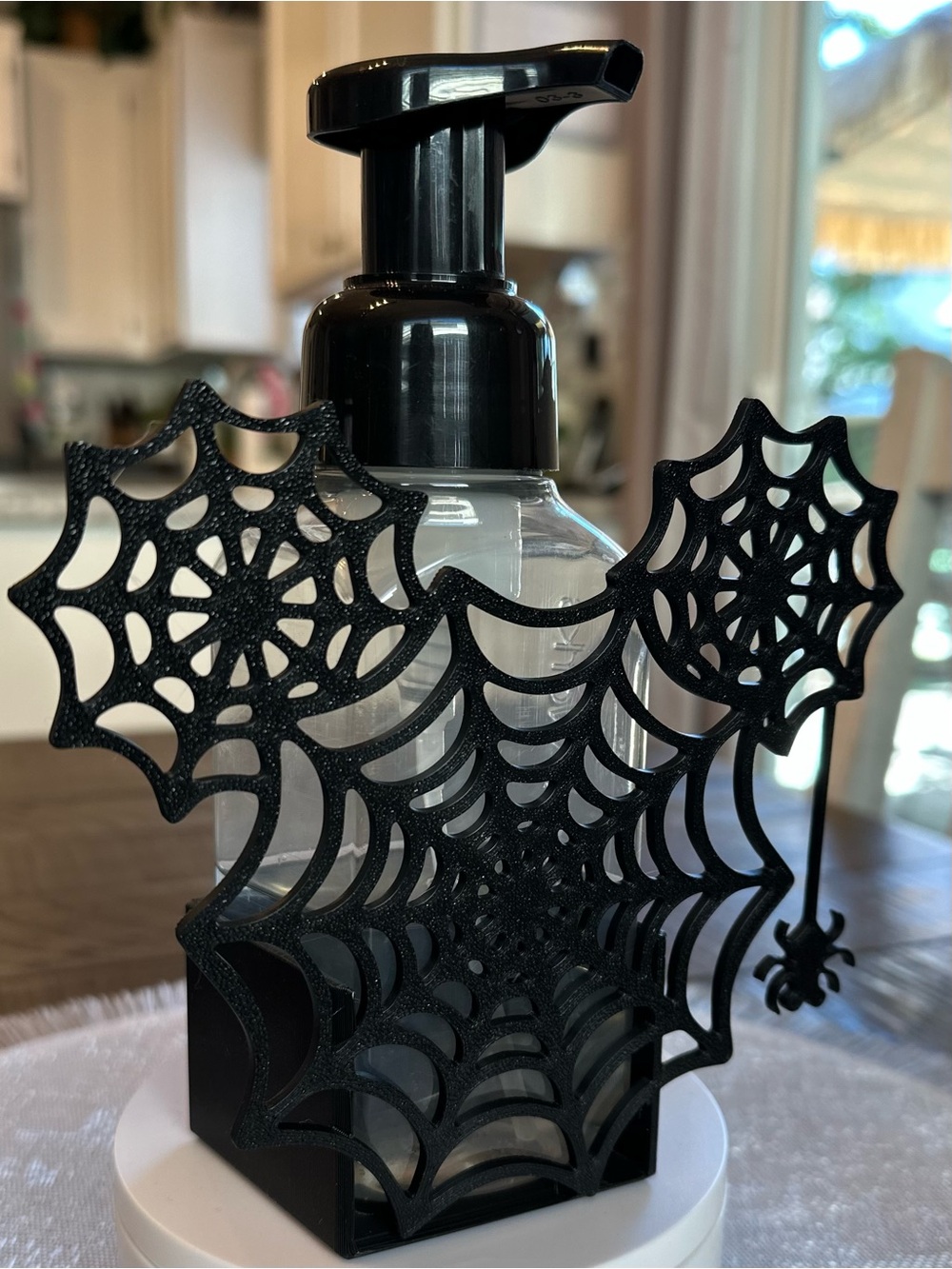 Disney Mickey Spider Web Foaming Soap Holder for Bath & Body Works Bottles - Picture 5 of 8